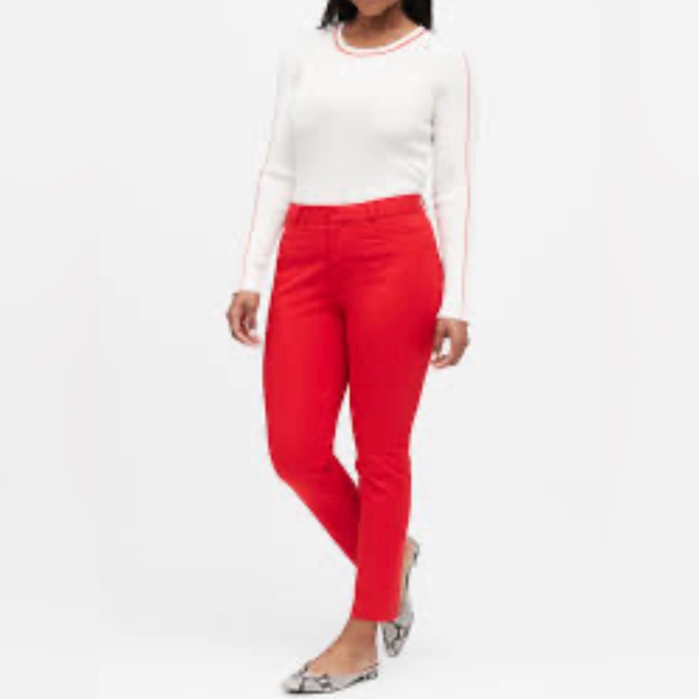 Banana Republic Bold Red Trousers